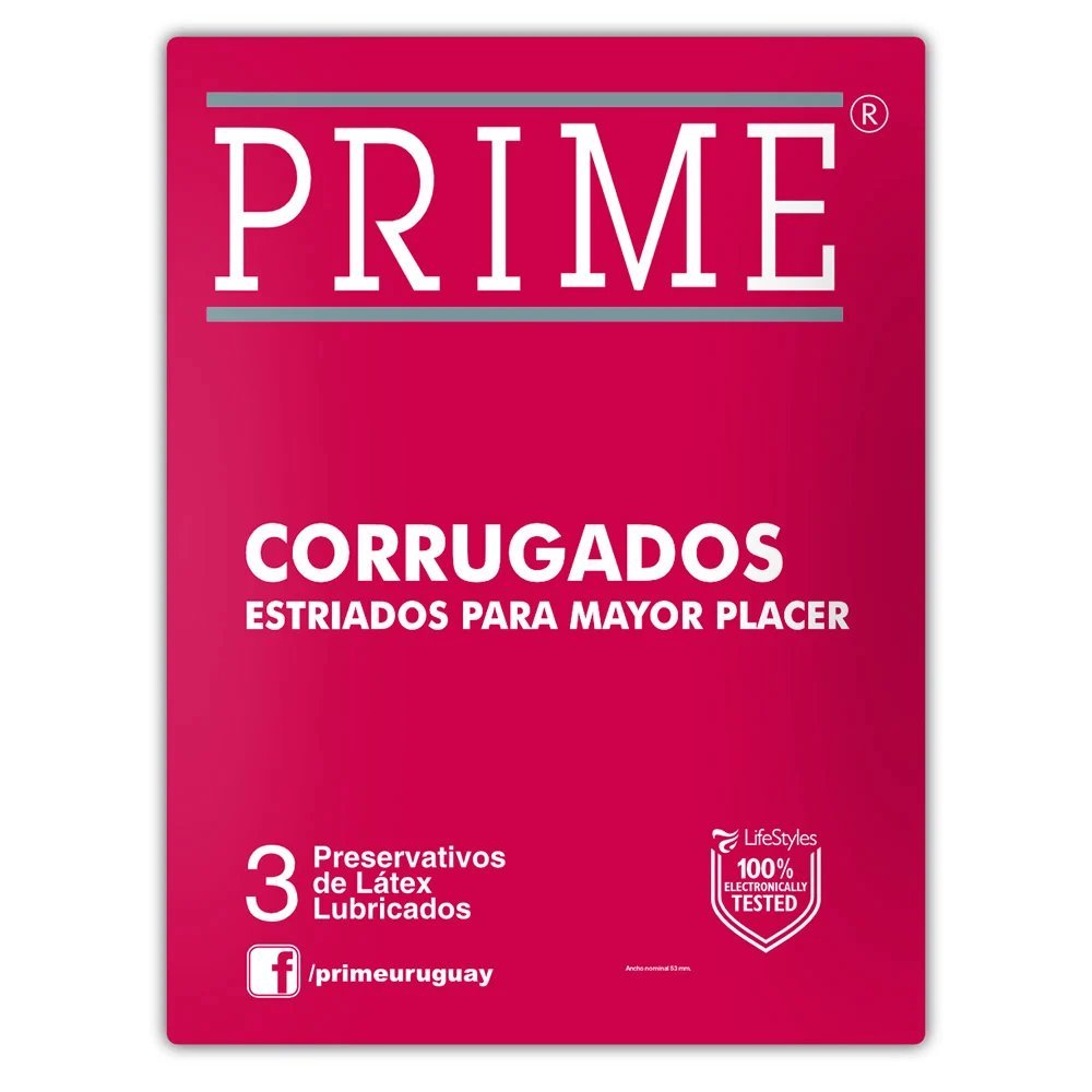 PRIME CORRUGADO ROJO X3