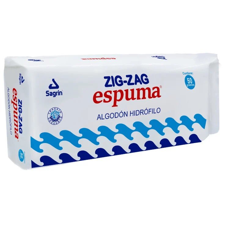 ZIG  ZAG ESPUMA ALGODON   50 GR