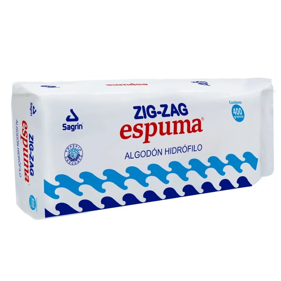 ZIG  ZAG ESPUMA ALGODON 400 GR