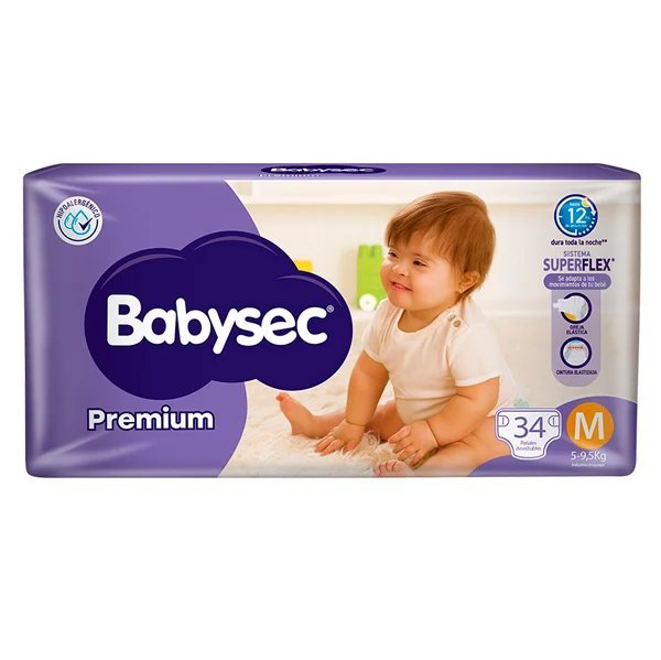 BABYSEC PAÑAL PREMIUM HIPER MED 34
