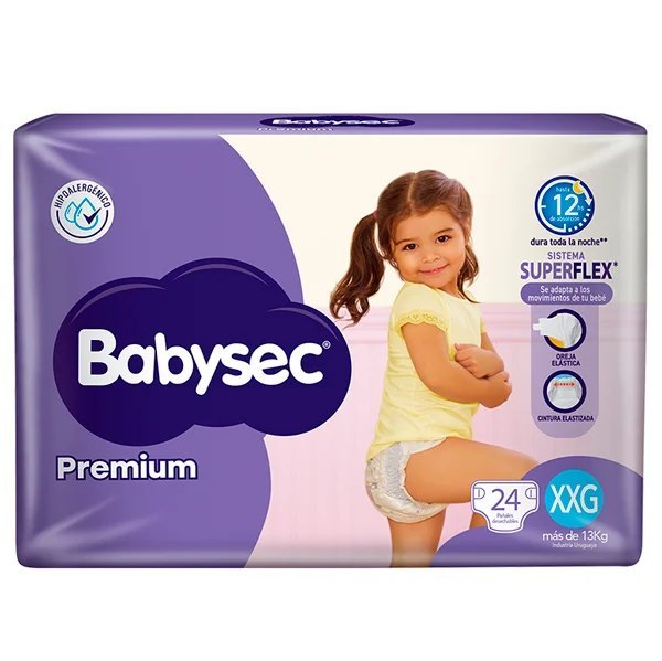 BABYSEC PAÑAL PREMIUM HIPER XXG 24