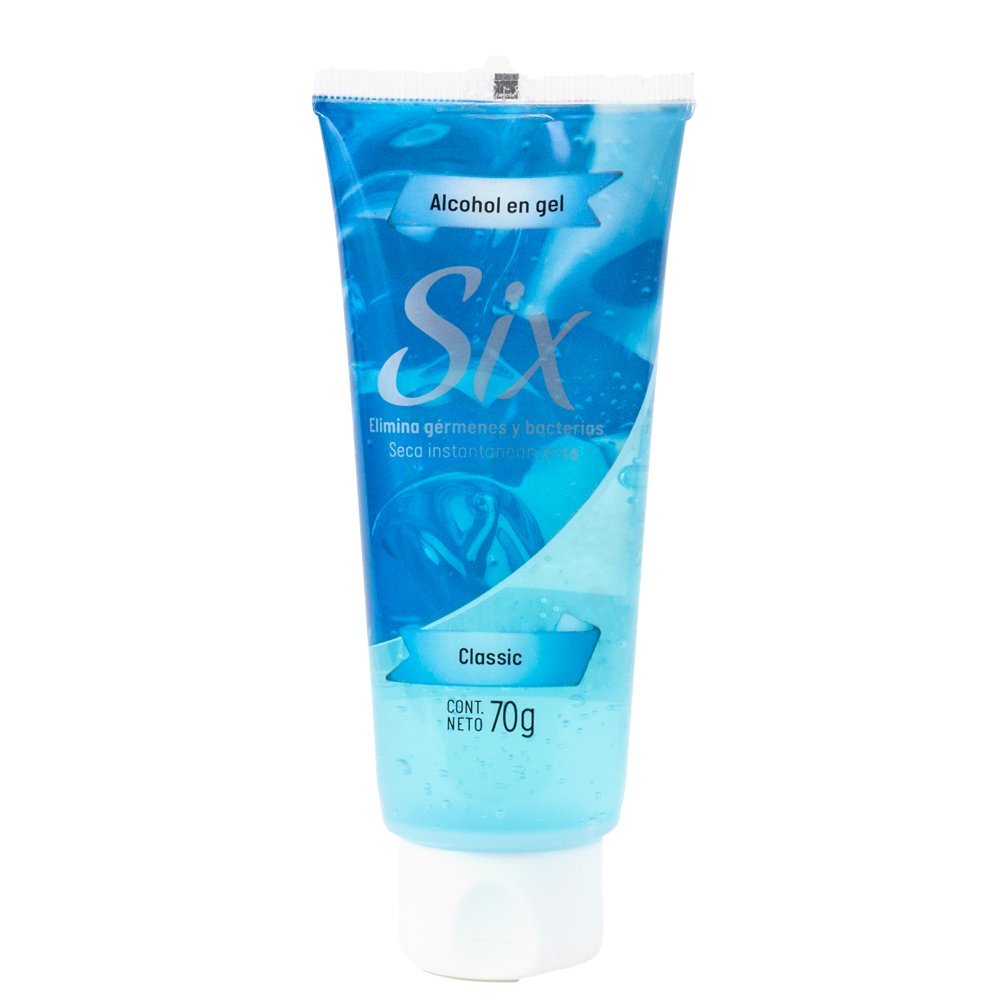 SIX ALCOHOL GEL P/MANOS NEUTRO 90