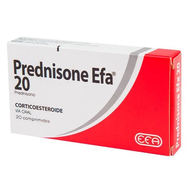 PREDNISONE EFA 20 MG 20 COMP