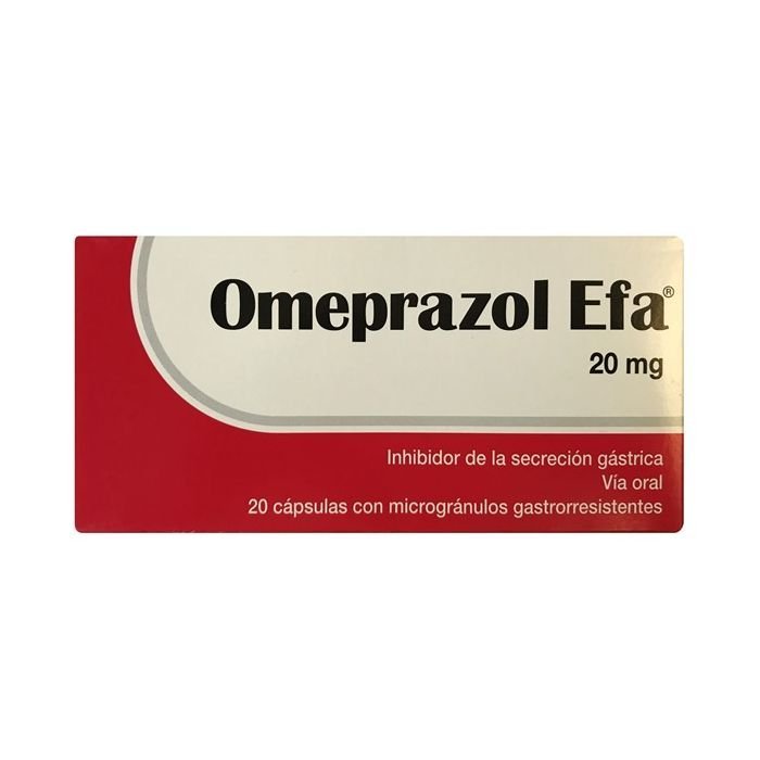 OMEPRAZOL EFA 20 MG 20 COMP