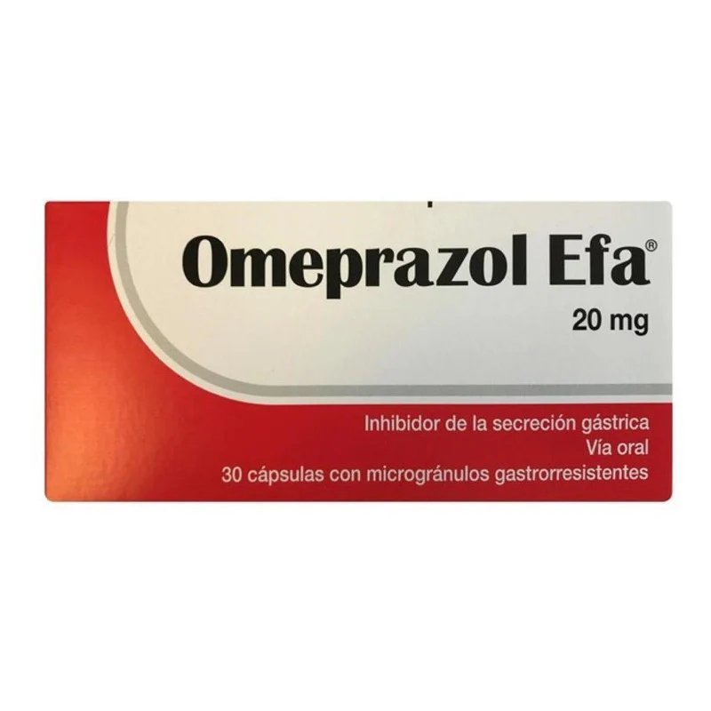OMEPRAZOL EFA 20 MG 30 COMP CAJA