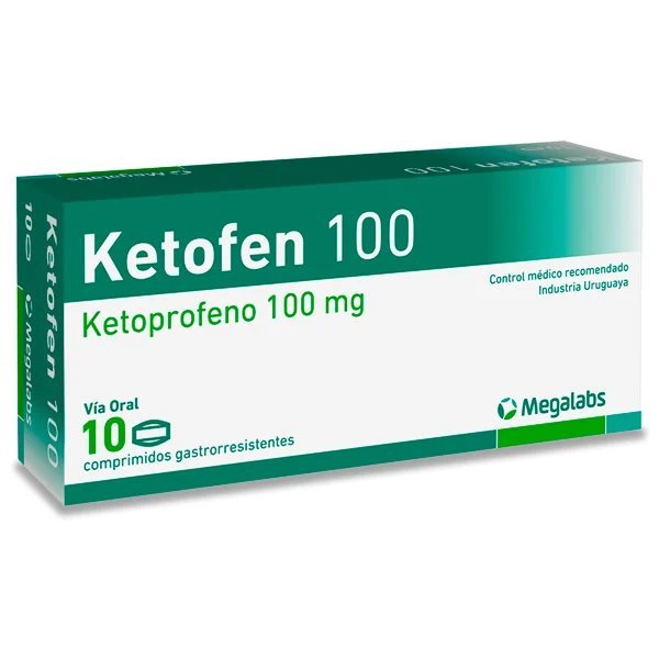 KETOFEN 100 MG 10 COMP
