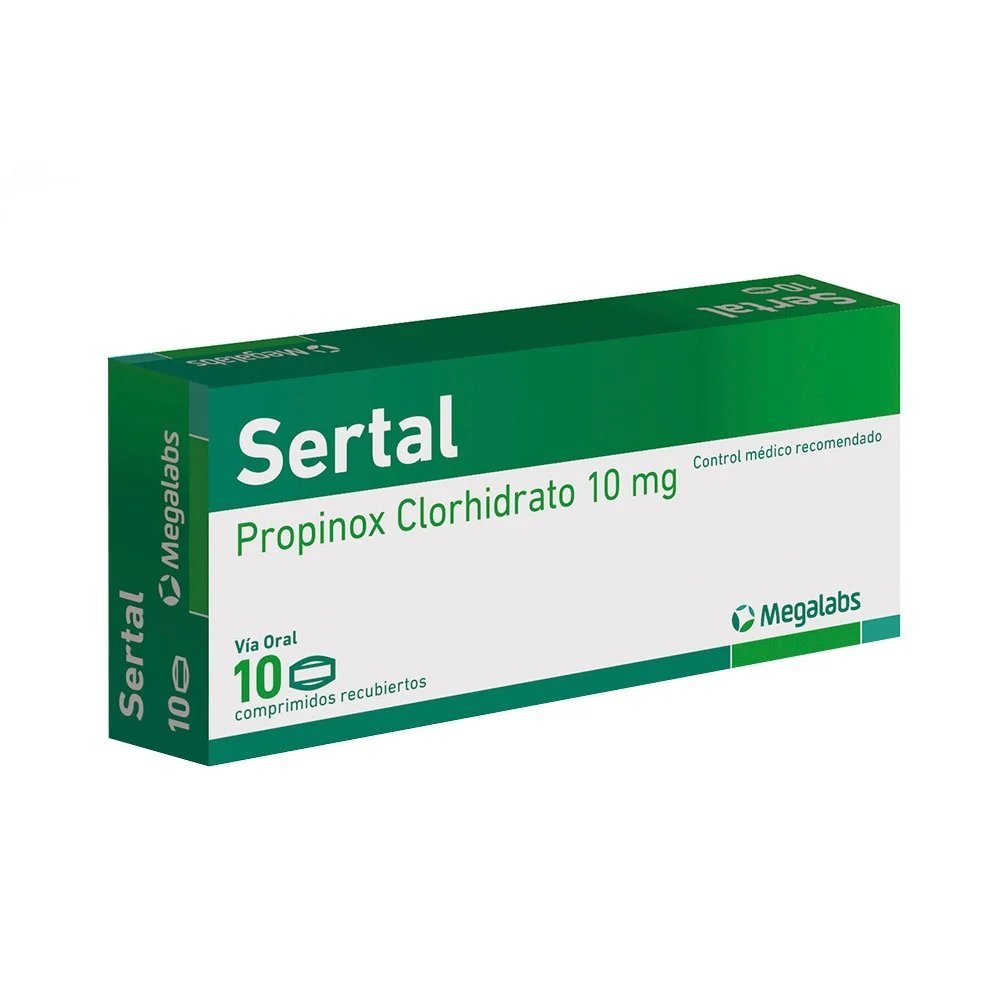 SERTAL 10 MG 10 COMP