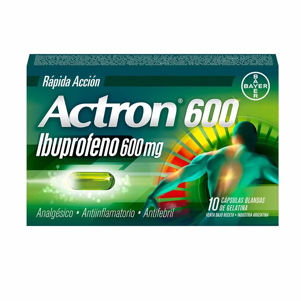 ACTRON 600 MG 10 CAPS