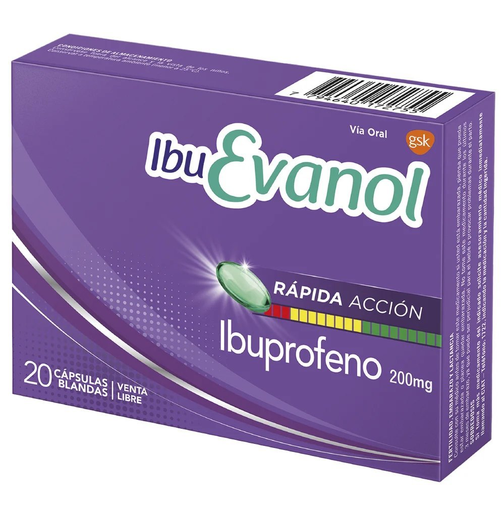 IBUEVANOL RAPIDA ACCION 20 CAPS
