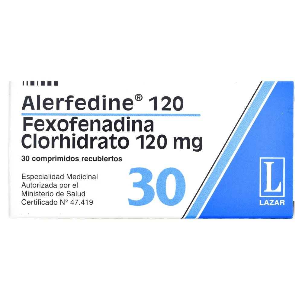 ALERFEDINE 120 MG 30 COMP