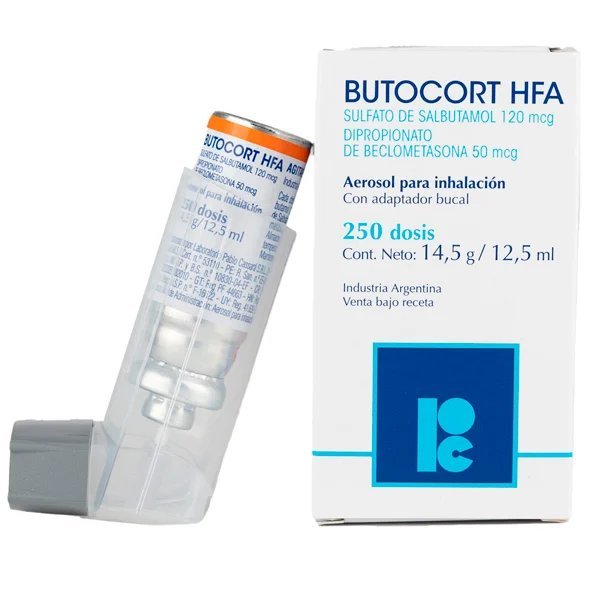 BUTOCORT HFA AEROSOL 250 DOS