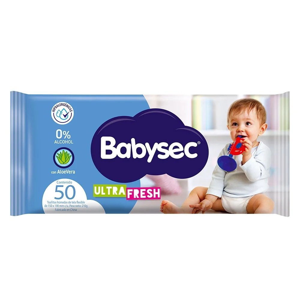 BABYSEC TOALLA HUMEDA ULTRA   50 UND