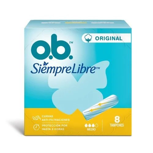 OB ORIGINAL MEDIO   8 TAMPONES