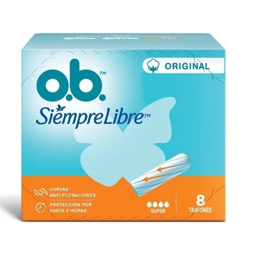 OB ORIGINAL SUPER   8 TAMPONES